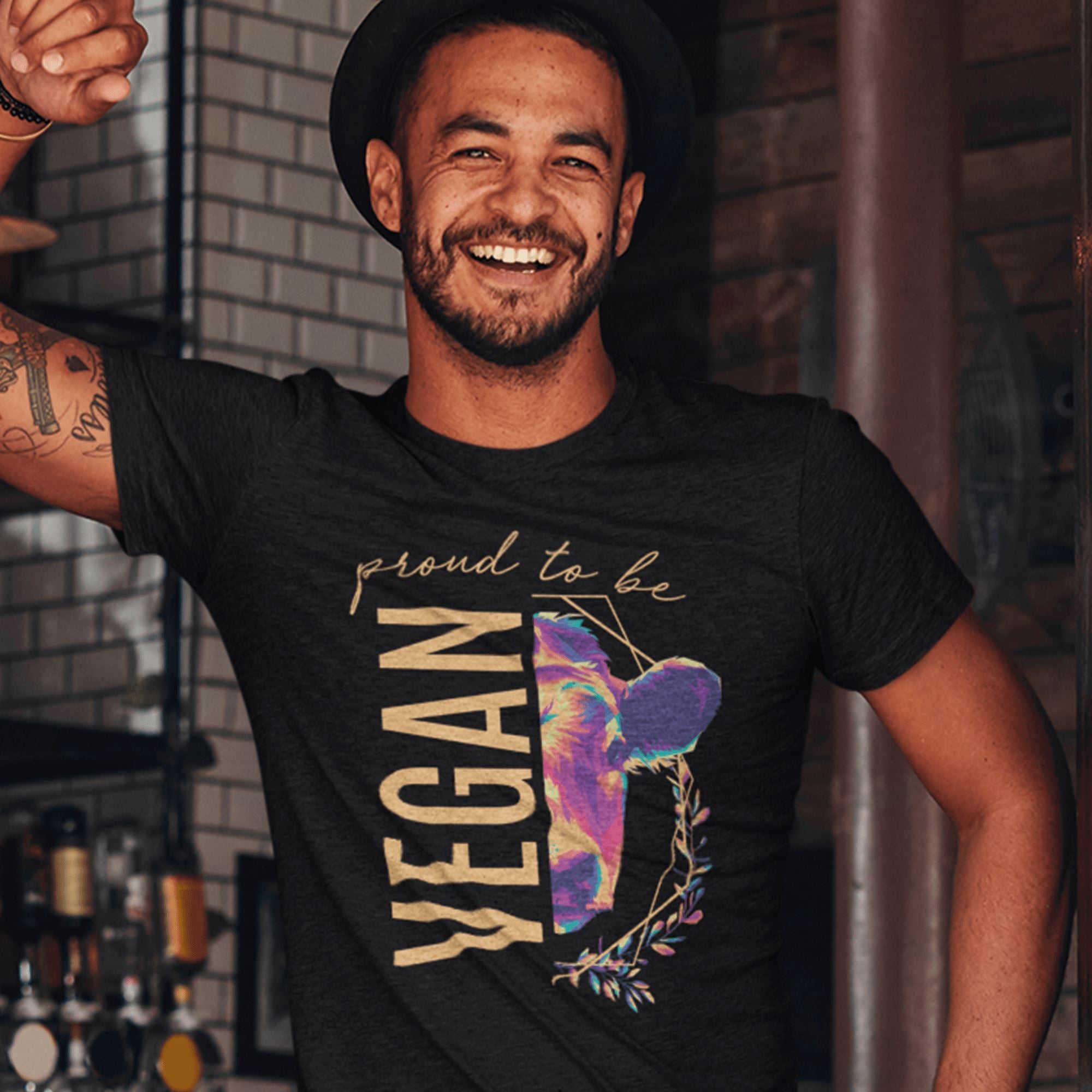 Proud to be vegan - Unisex Organic Shirt Rocker T-Shirt ST/ST Shirtee