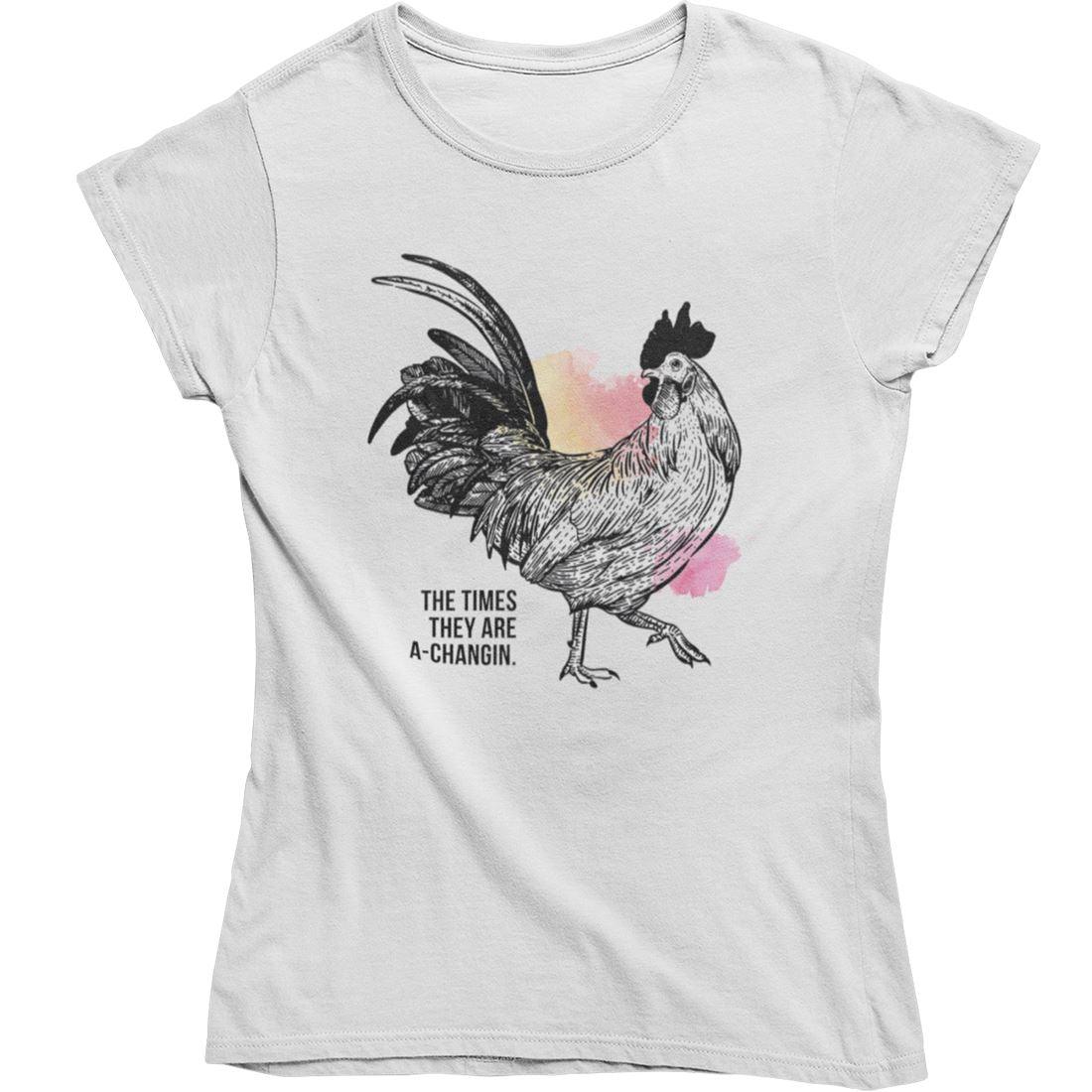 The times are A-Changin [div] - Damen Organic Shirt - Team Vegan © vegan t shirt