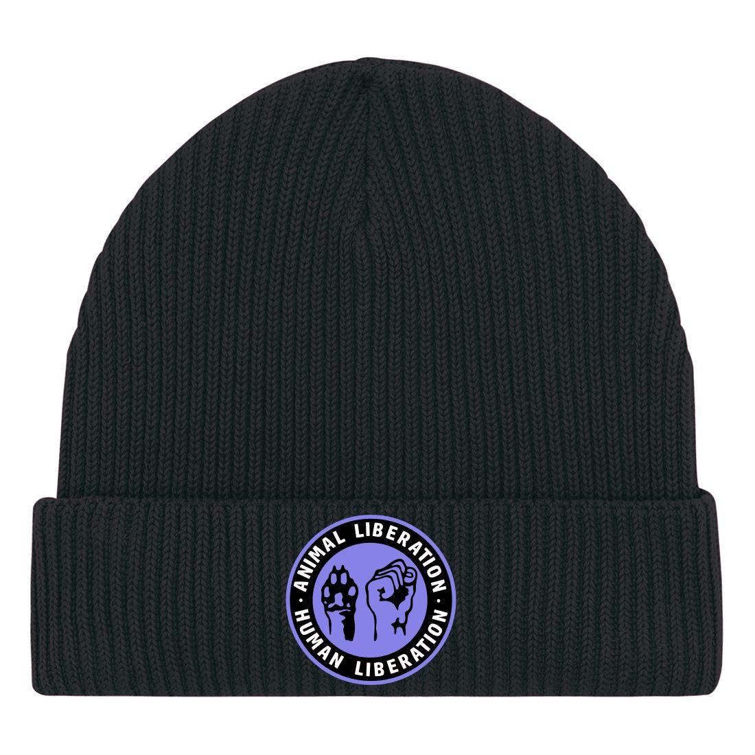 Vegan Liebling Beanie mit Patch - Team Vegan © vegan t shirt