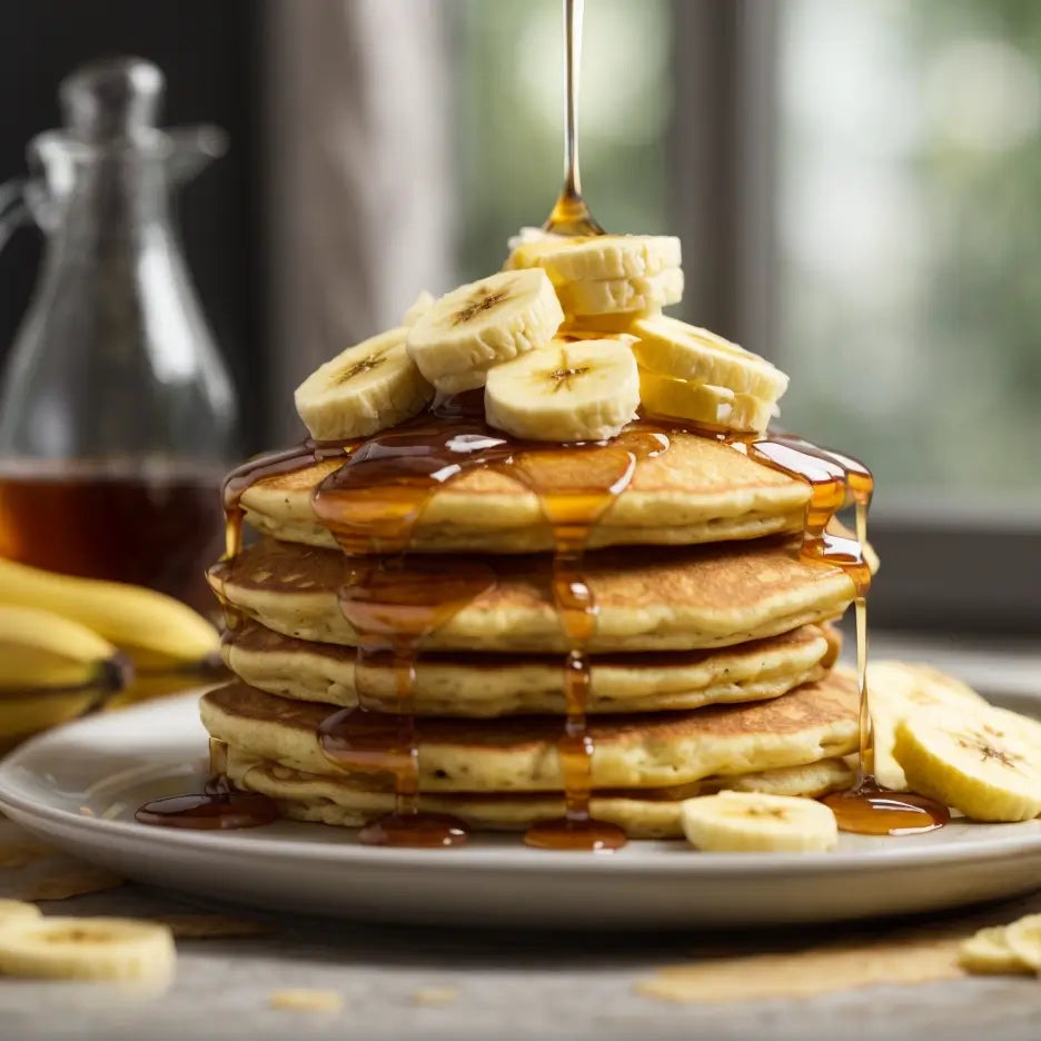 Protein Pancakes mit Bananenfüllung