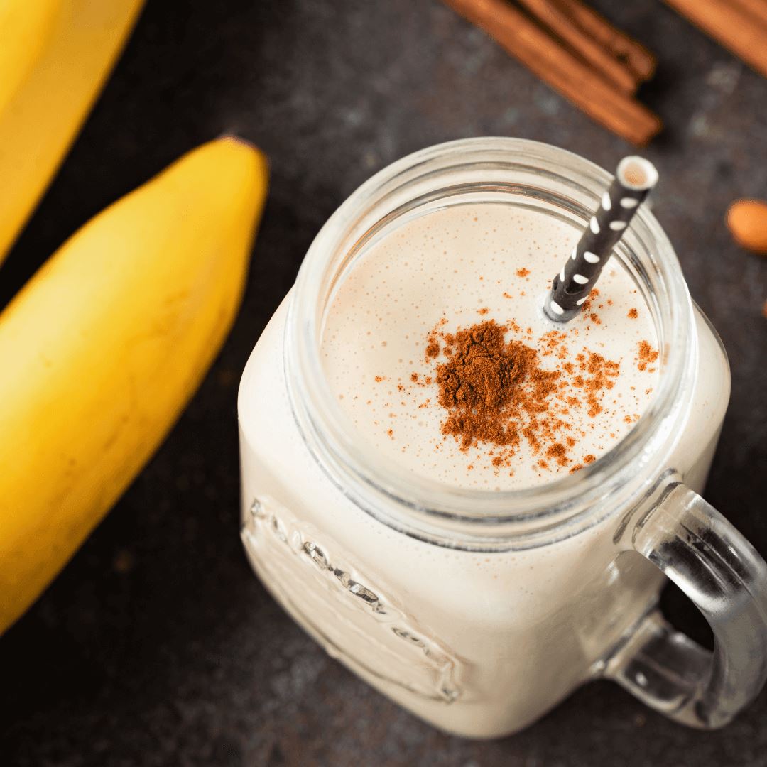 Bananen-Cashew-Shake - Krafttanken super einfach - Team Vegan © vegan t shirt