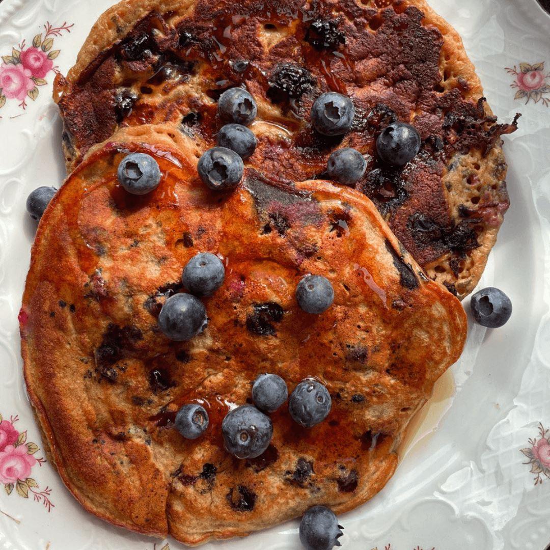 Blaubeer Pfannkuchen ohne Ei: So einfach und doch so köstlich - Team Vegan © vegan t shirt