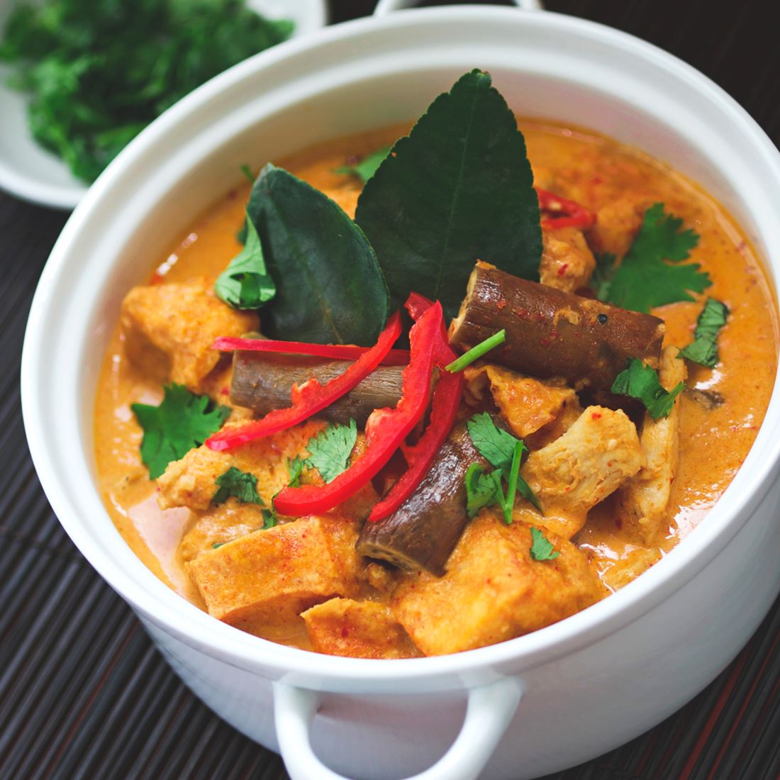 Veganes Gemüse-Curry mit Kokosmilch und Reis würzig und cremig