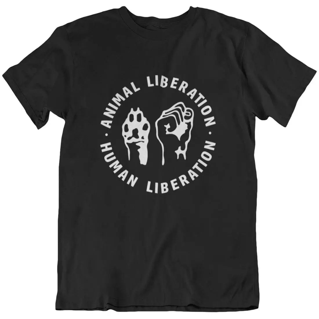 ANIMAL LIBERATION - vegan shirt - vegane kleidung - schwarz