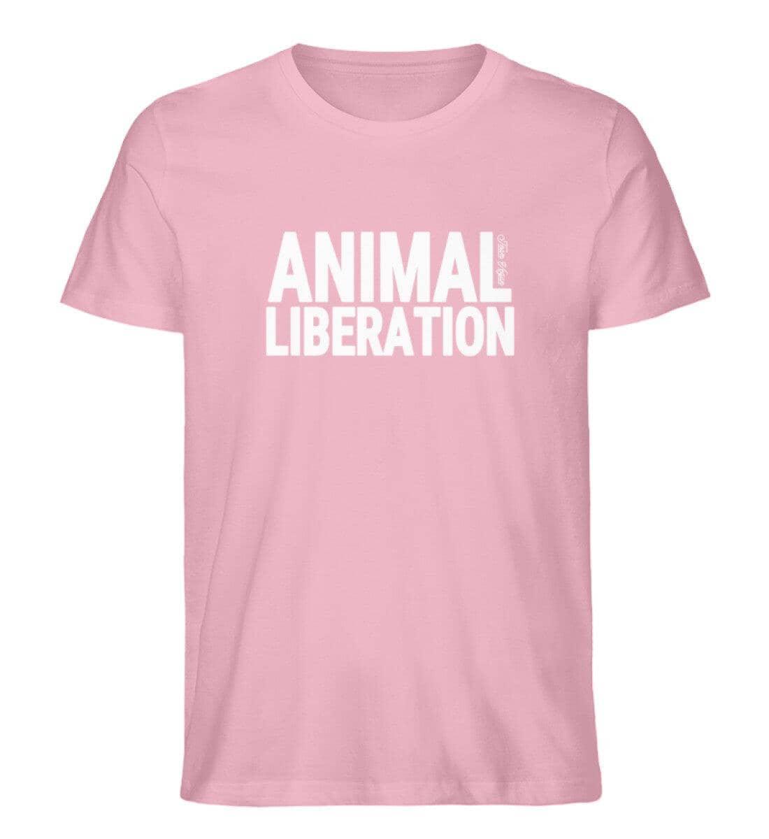 Animal Liberation™ - Unisex Organic Shirt Rocker T-Shirt ST/ST Shirtee Cotton Pink S 