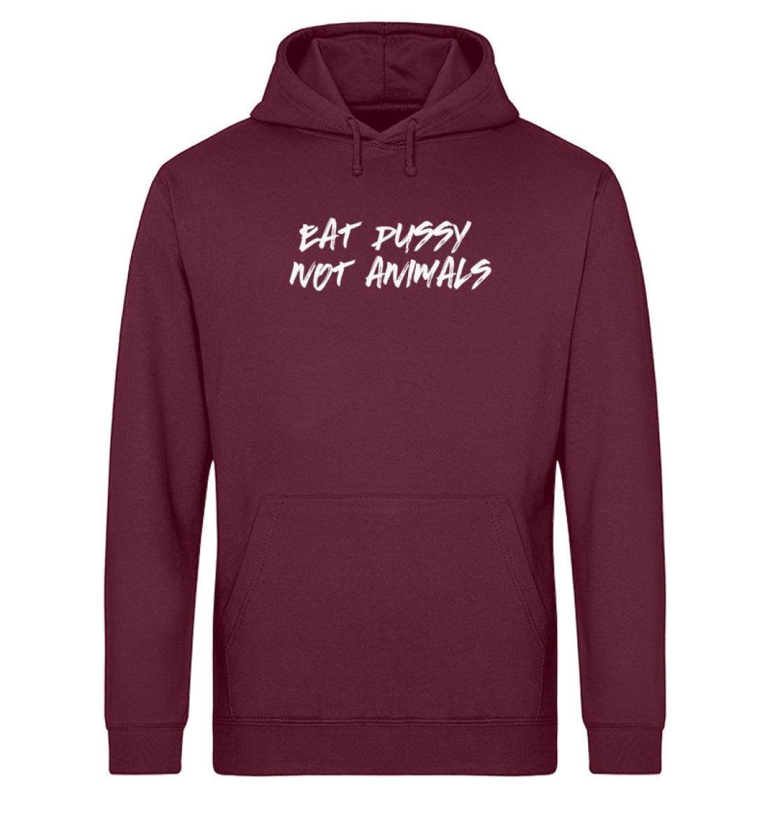 Eat pussy not animals - Unisex Organic Hoodie - Team Vegan © vegan t shirt