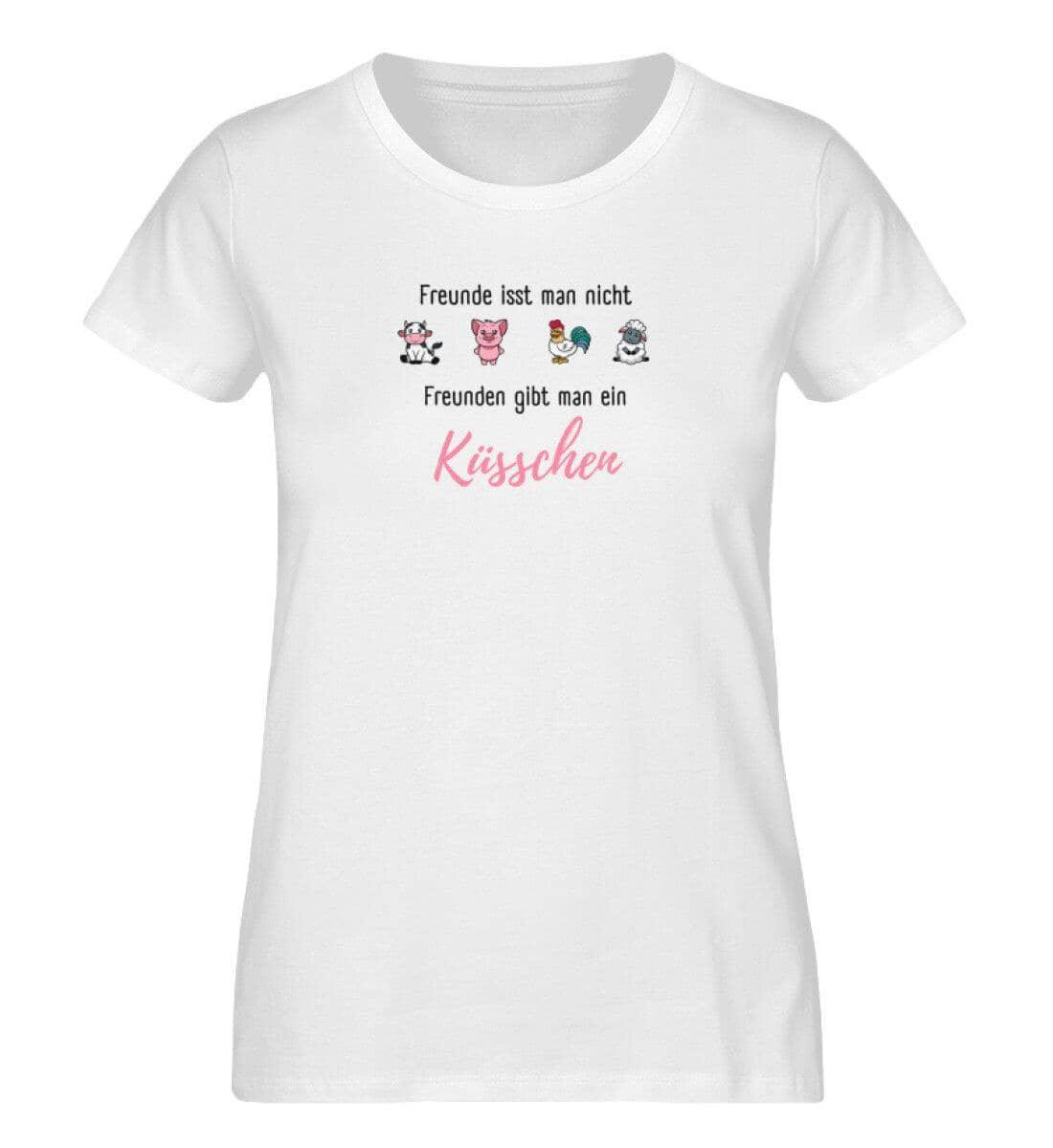 Freunden gibt man ein Küsschen  - Damen Organic Shirt - S