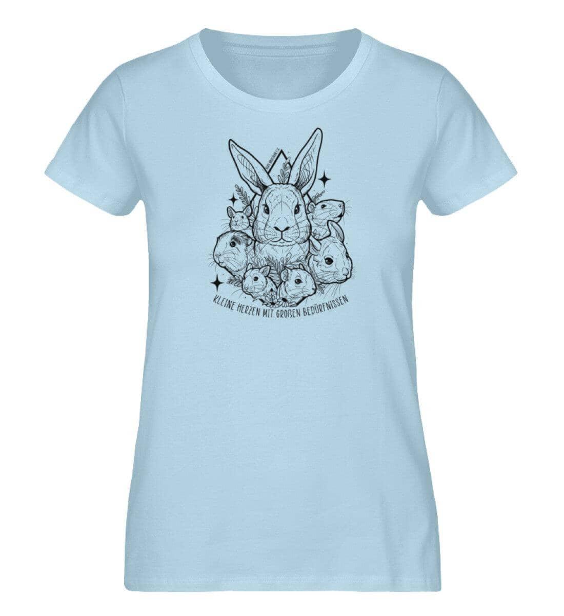 Kleine Herzen [Burg Nagezahn e.V.] - Damen Organic Shirt Shirtee Sky Blue S 