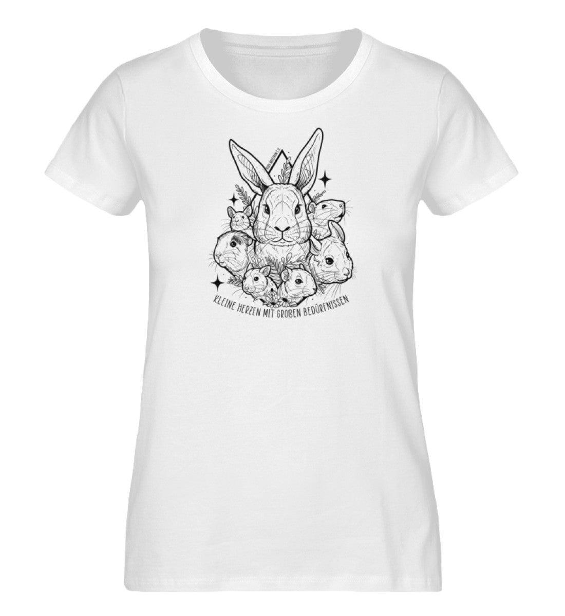 Kleine Herzen [Burg Nagezahn e.V.] - Damen Organic Shirt Shirtee White XS 