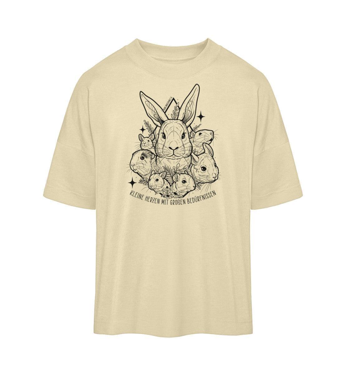 Kleine Herzen [Burg Nagezahn e.V.] - Organic Oversized Shirt Shirtee Natural Raw XS 