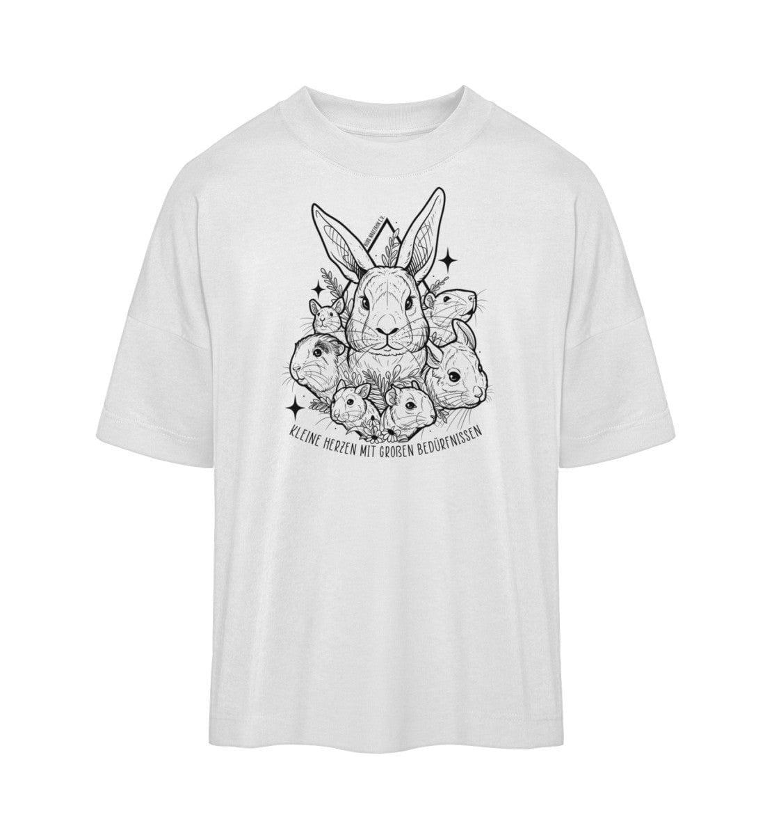 Kleine Herzen [Burg Nagezahn e.V.] - Organic Oversized Shirt Shirtee White XS 