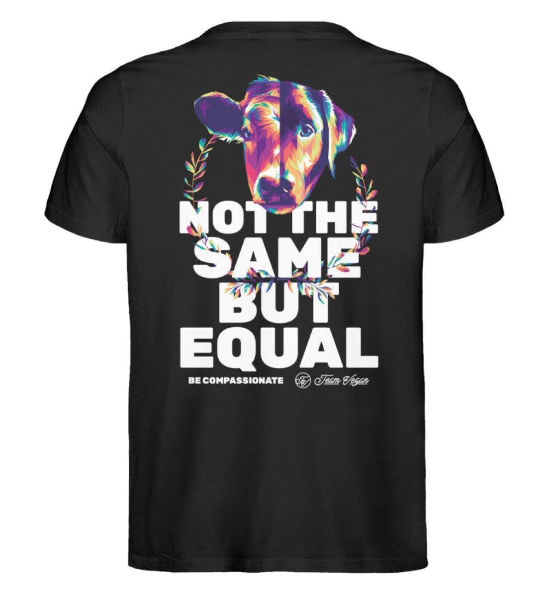 Not the same but equal #4 (Backprint) - Unisex Organic Shirt - Team Vegan © vegan t shirt
