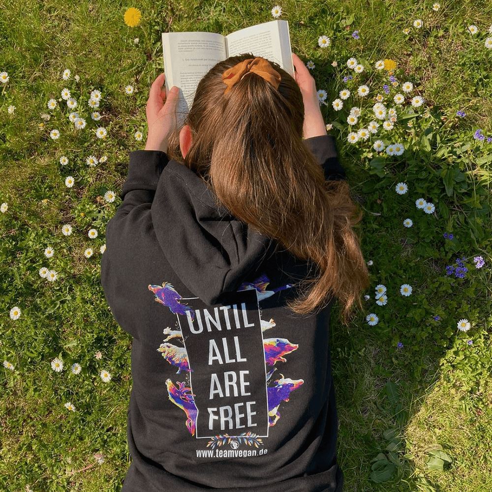 Not the same but equal x Until all are free - (beidseitig)- Unisex Organic Hoodie Drummer Hoodie ST/ST Shirtee 