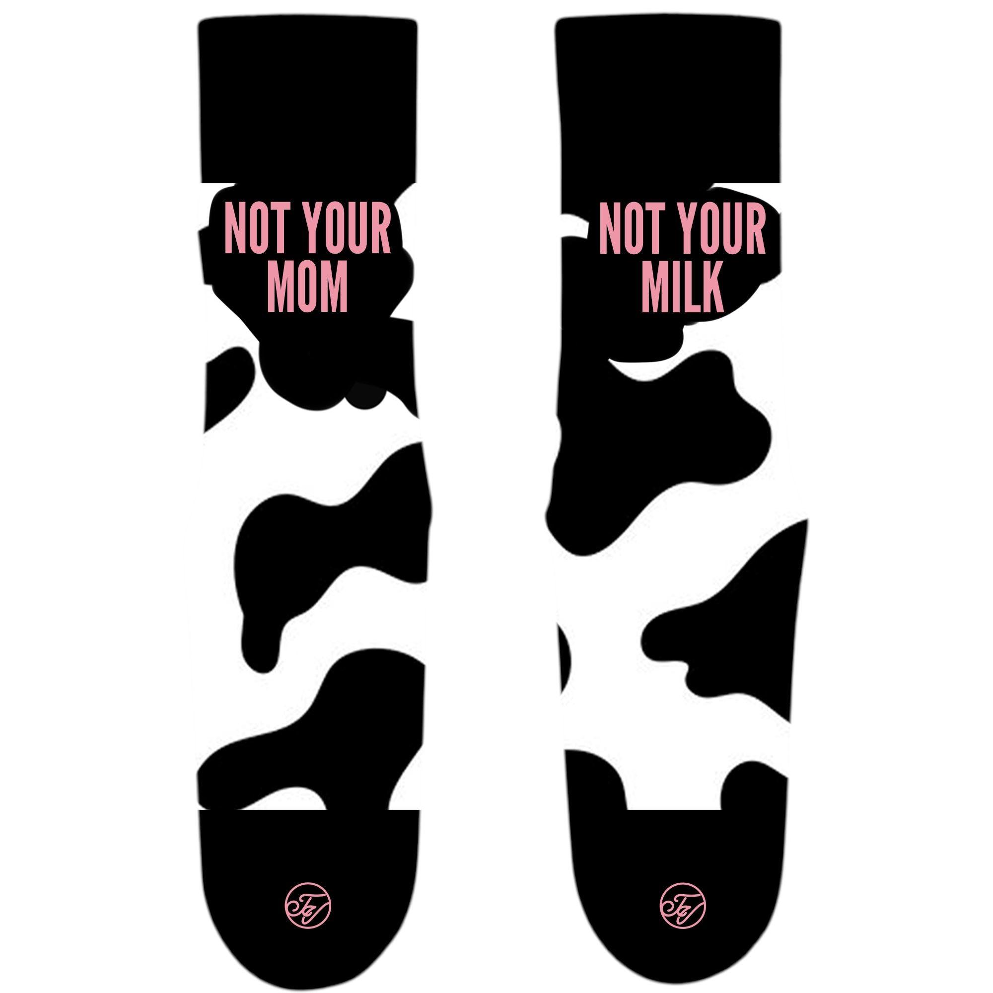 Not your mom not your milk - Socken aus Bio-Baumwolle - 2er Set - Team Vegan © vegan t shirt