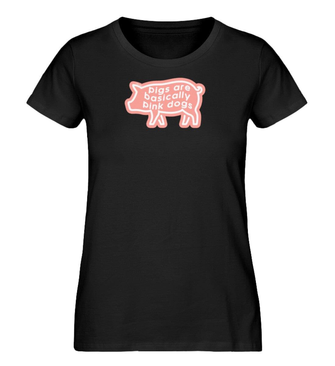 pigs are basically pink dogs - Damen Organic Shirt Stella Jazzer T-Shirt ST/ST Shirtee Schwarz XS 