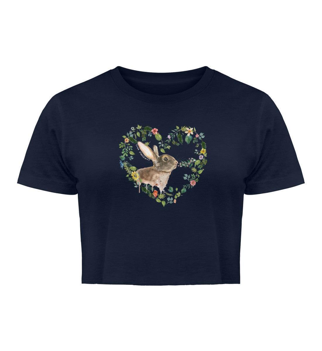 Rabbit Love [Svenja Rakel] - Damen Organic Crop Top - Team Vegan © vegan t shirt