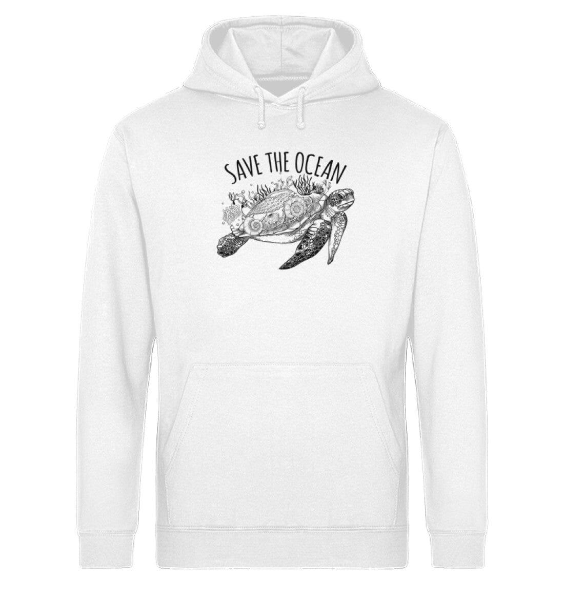 Save the ocean - Unisex Organic Hoodie Cruiser Hoodie ST/ST Shirtee Weiß XS 