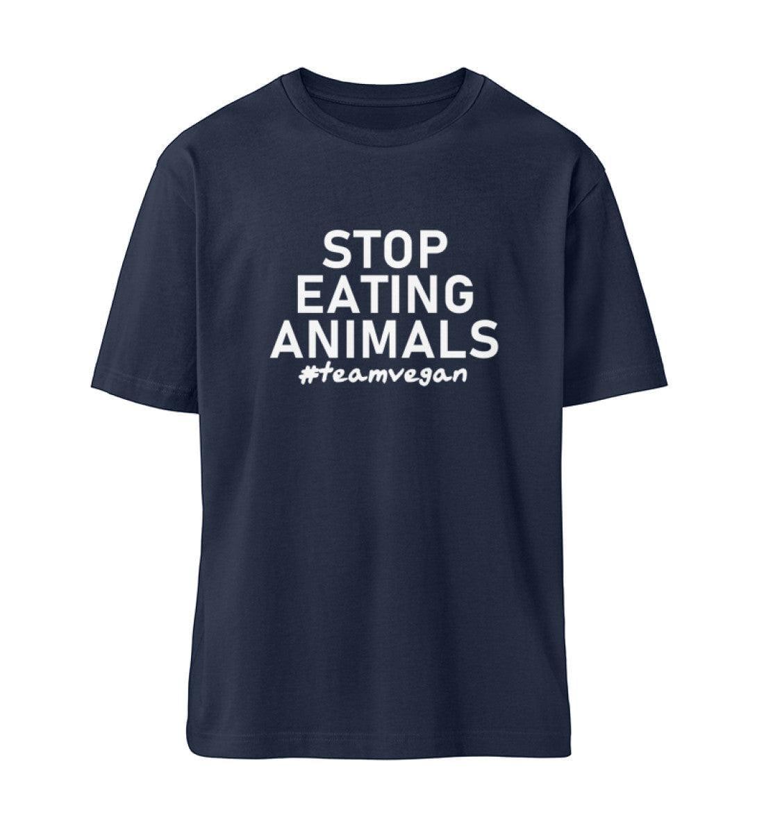 Stop eating Animals - Organic Relaxed Shirt - Team Vegan © vegan t shirt