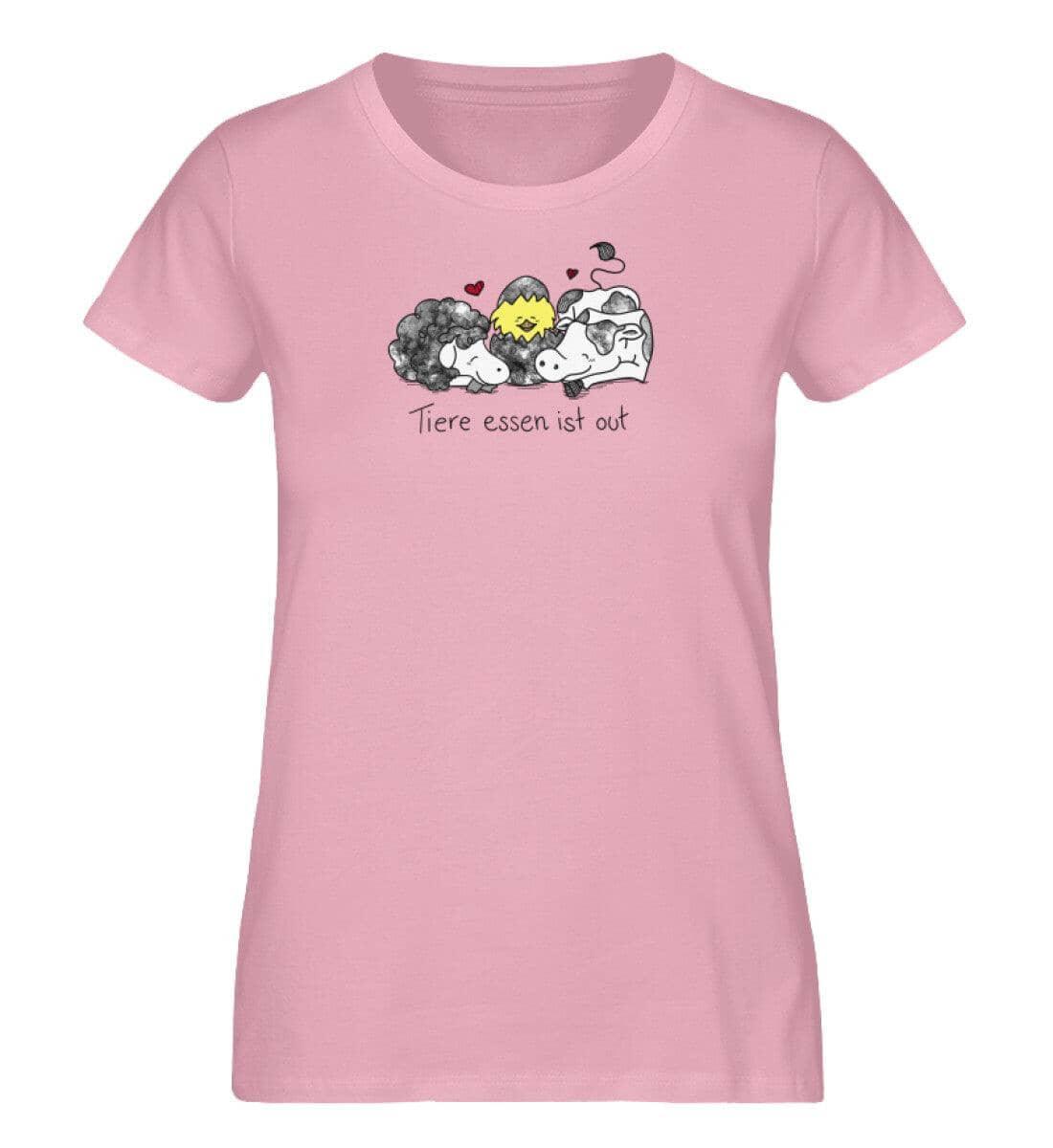 Tiere essen ist out [Herr Tierfreund] - Damen Organic Shirt Stella Jazzer T-Shirt ST/ST Shirtee Cotton Pink S 