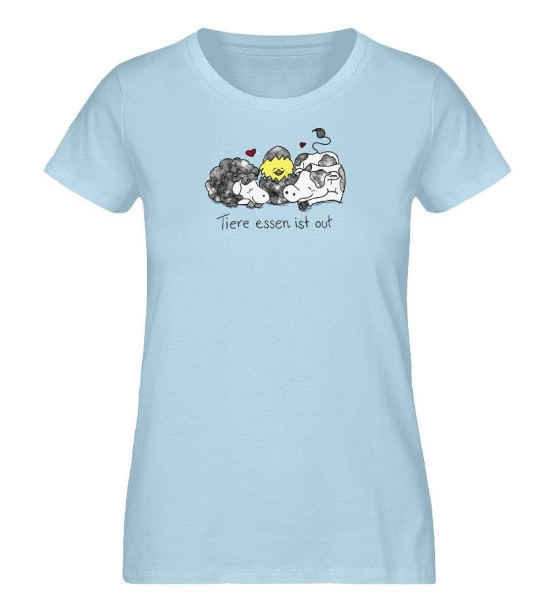 Tiere essen ist out [Herr Tierfreund] - Damen Organic Shirt Stella Jazzer T-Shirt ST/ST Shirtee Sky Blue S 
