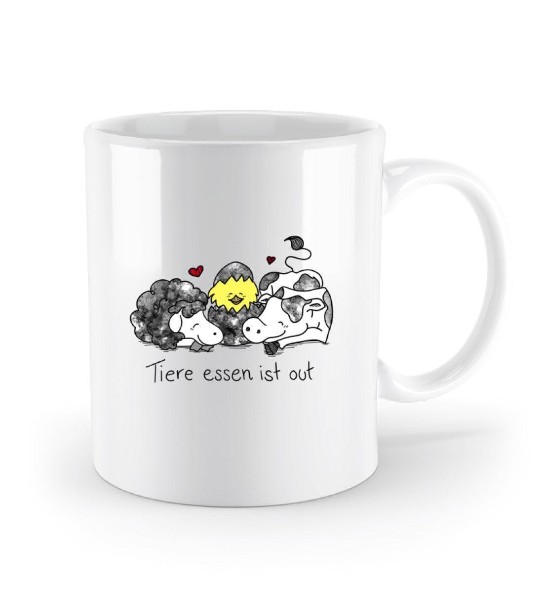 Tiere essen ist out [Herr Tierfreund] - Tasse Standard Tasse Shirtee 