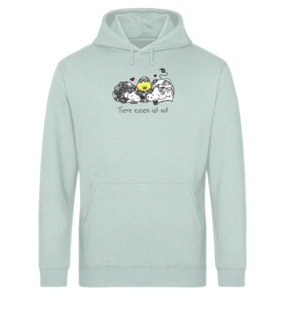 Tiere essen ist out [Herr Tierfreund] - Unisex Organic Hoodie - Team Vegan © vegan t shirt