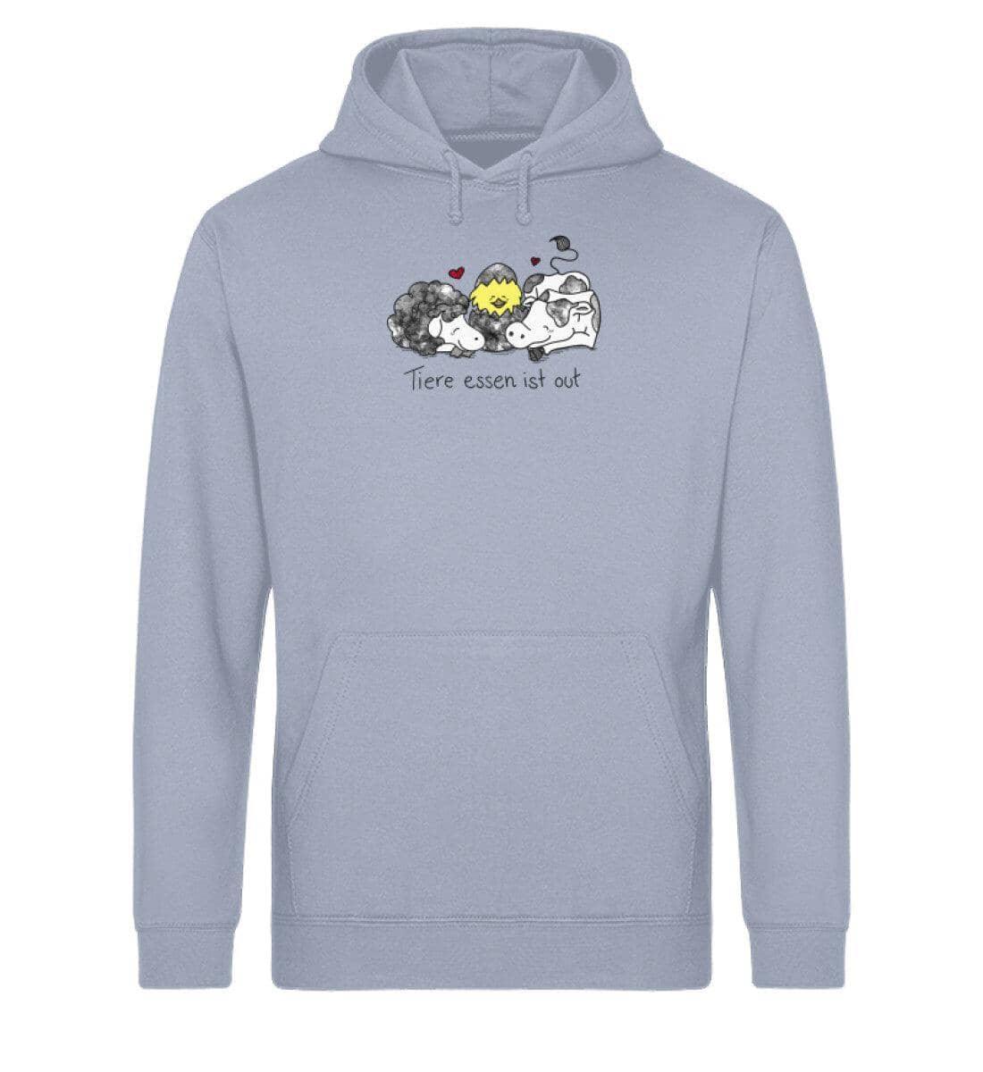 Tiere essen ist out [Herr Tierfreund] - Unisex Organic Hoodie - Team Vegan © vegan t shirt