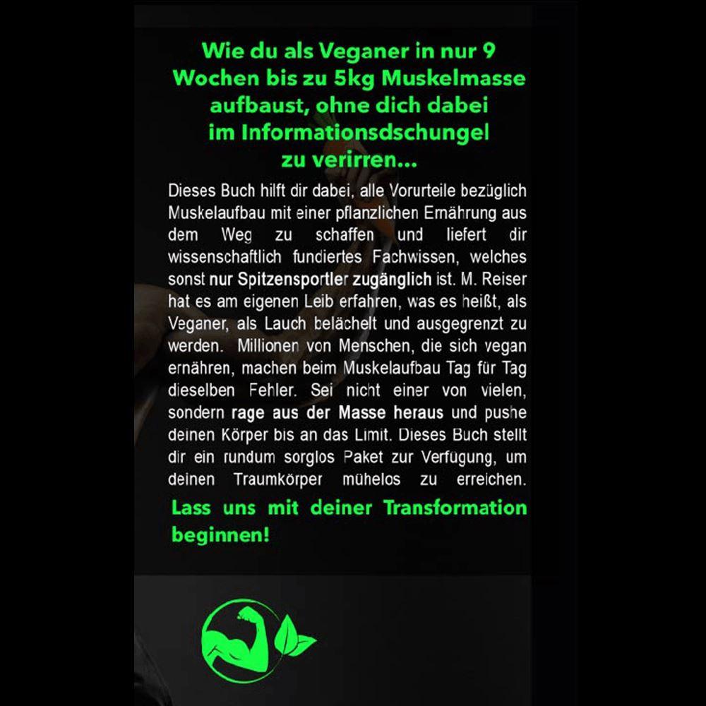 Vegains – Muskelaufbau Vegan: Die 9 Wochen Muskelmasse Transformation - Team Vegan © vegan t shirt