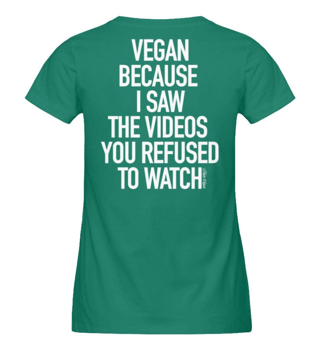Vegan Because - Damen Organic Shirt Stella Jazzer T-Shirt ST/ST Shirtee Varsity Green S 