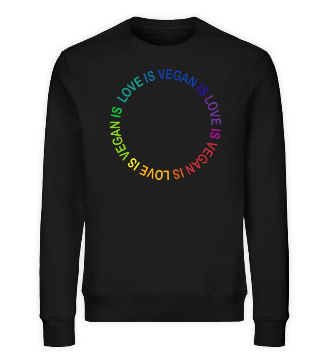 Vegan is love - Unisex Organic Sweatshirt - Team Vegan © vegan t shirt