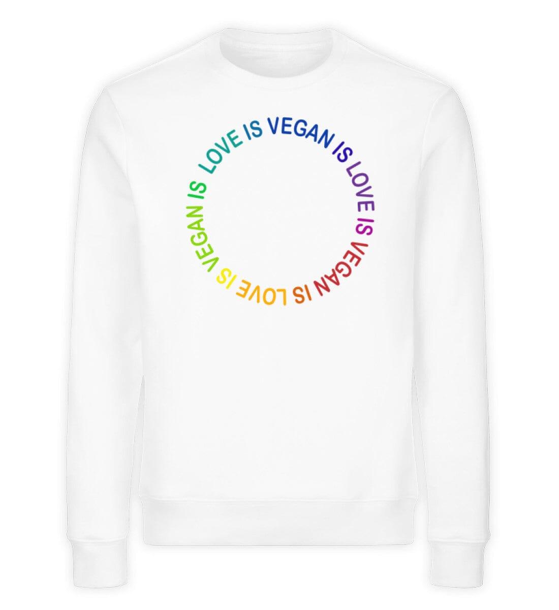 Vegan is love - Unisex Organic Sweatshirt - Team Vegan © vegan t shirt