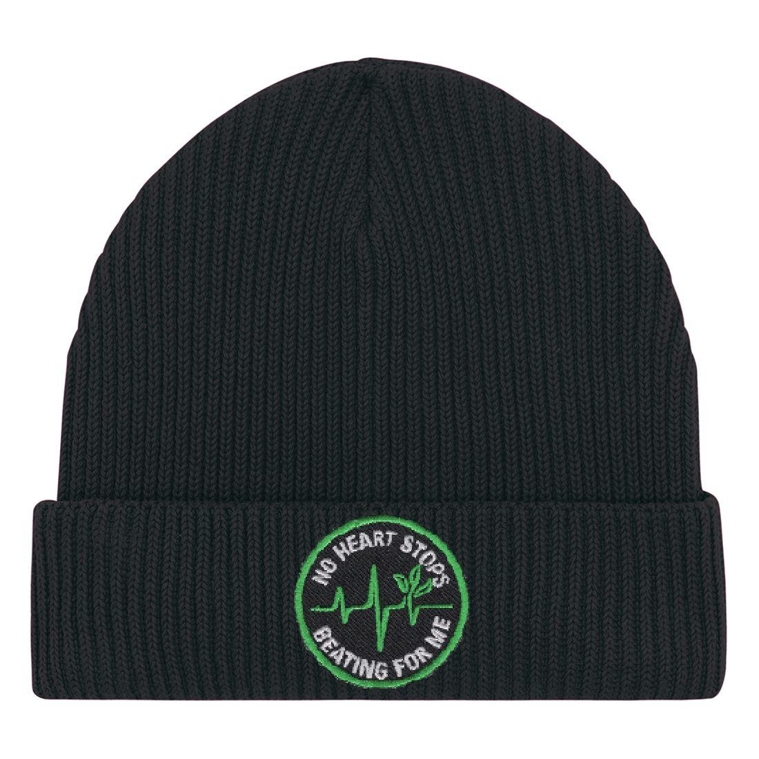 Vegan Liebling Beanie mit Patch - Team Vegan © vegan t shirt