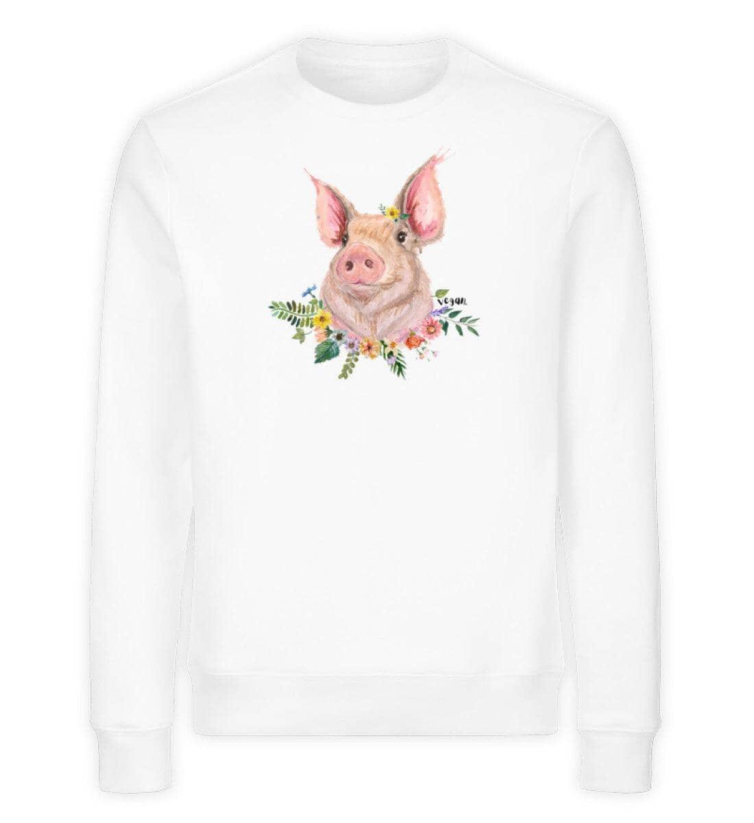 Vegan Schweinchen [Svenja Rakel] - Unisex Organic Sweatshirt - Team Vegan © vegan t shirt