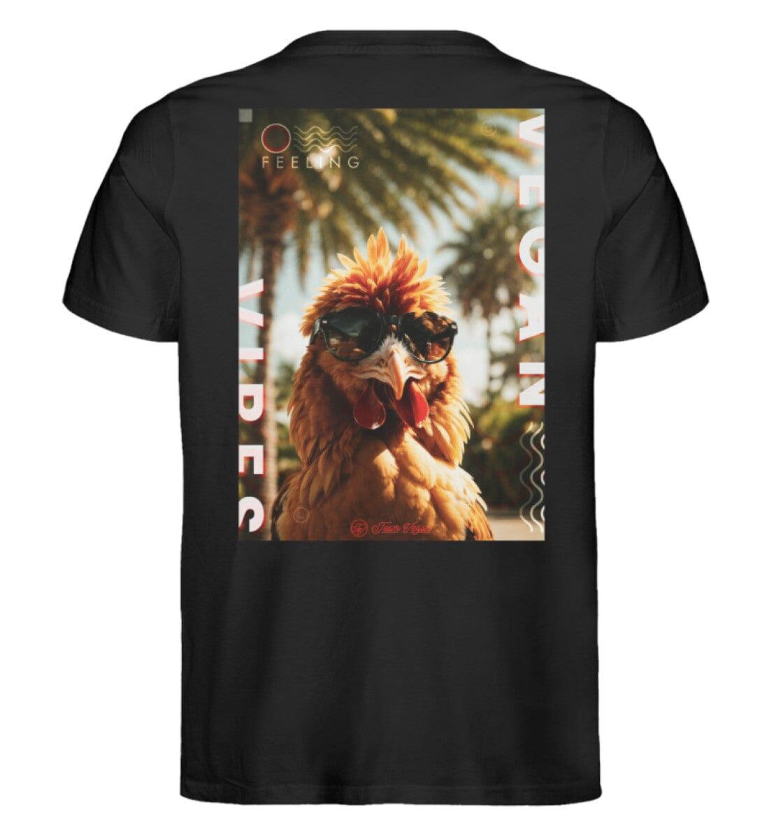 Vegan Vibes - Chicken (beidseitig) - Unisex Organic Shirt - Team Vegan © vegan t shirt