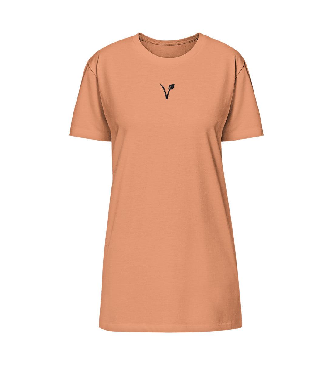 V - T-Shirt Kleid mit Stick - Team Vegan © vegan t shirt