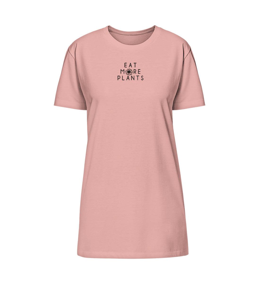 Eat more plants - T-Shirt Kleid mit Stick - Team Vegan © vegan t shirt