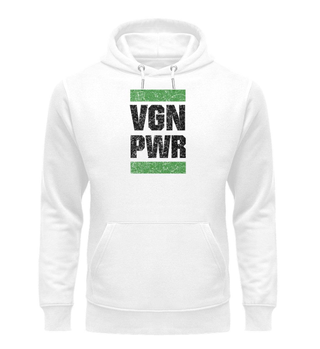 VGN PWR - Premium - Unisex Organic Hoodie - Team Vegan © vegan t shirt