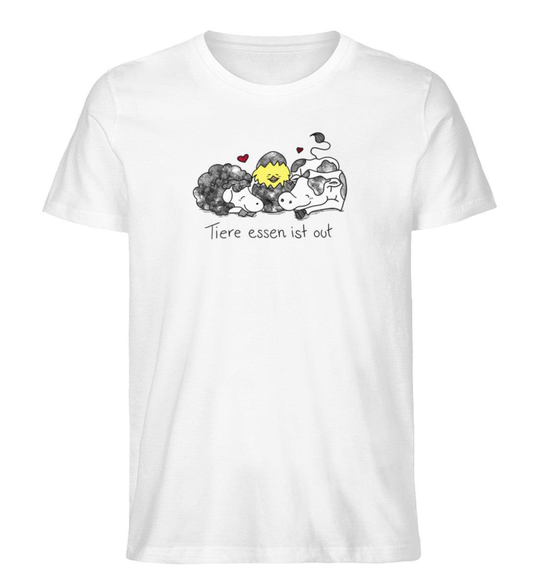 Tiere essen ist out [Herr Tierfreund] - Unisex Organic Shirt - Team Vegan © vegan t shirt