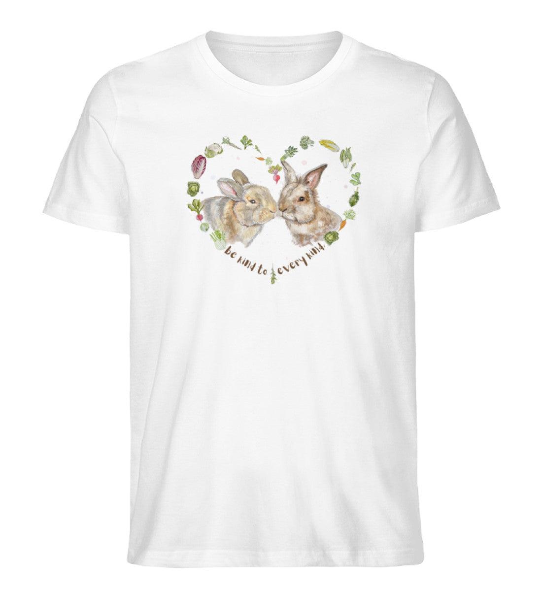 Be kind to every kind Rabbits [Svenja Rakel] - Unisex Organic Shirt - Team Vegan © vegan t shirt