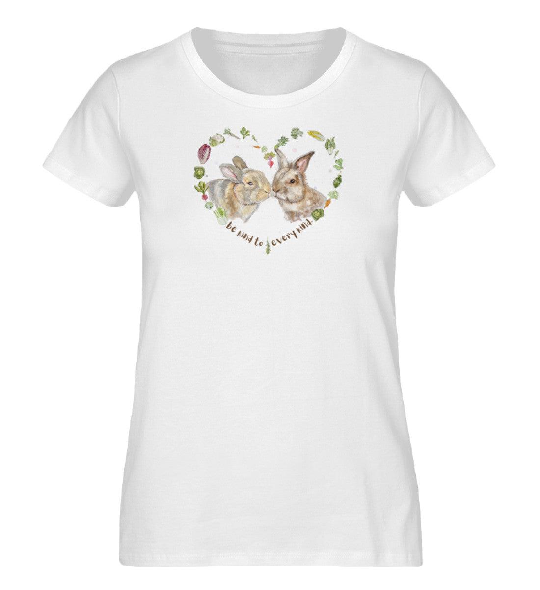 Be kind to every kind Rabbits [Svenja Rakel] - Damen Organic Shirt - Team Vegan © vegan t shirt