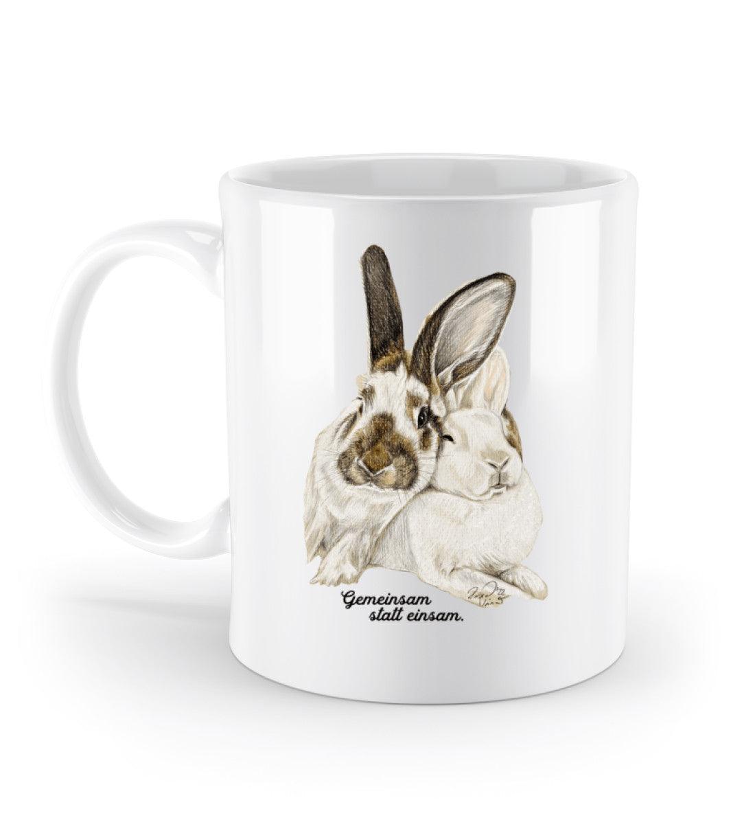 Gemeinsam statt Einsam [Burg Nagezahn e.V.] - Tasse - Team Vegan © vegan t shirt