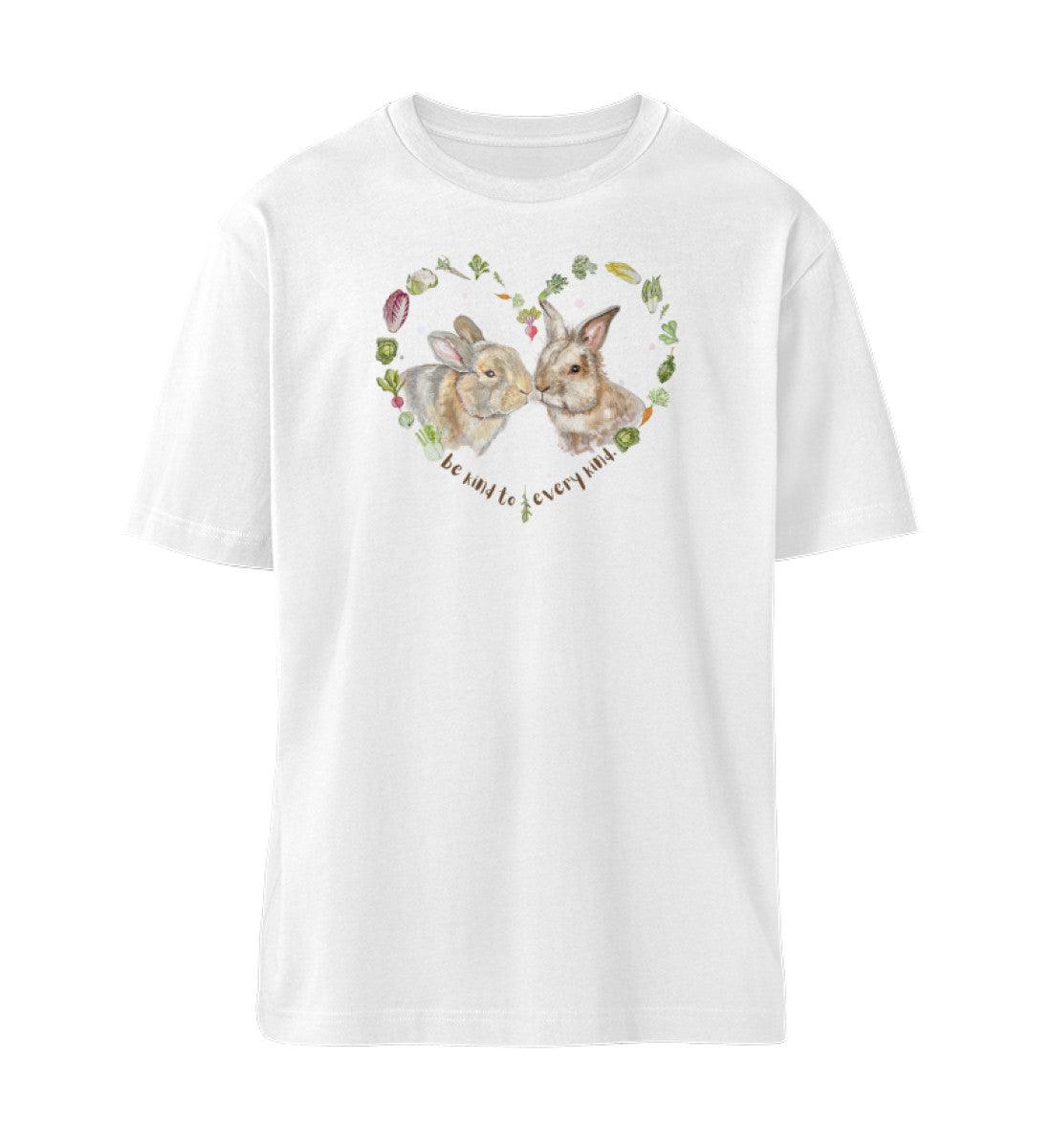 Be kind to every kind Rabbits [Svenja Rakel] - Fuser Relaxed Shirt - Team Vegan © vegan t shirt