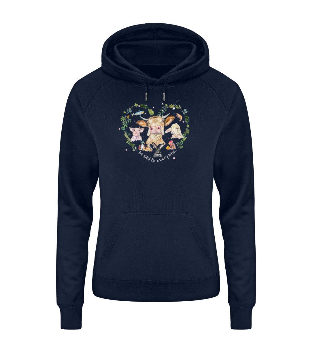 BE KIND TO EVERY KIND [SVENJA RAKEL] - Damen Premium Hoodie - Team Vegan © vegan t shirt
