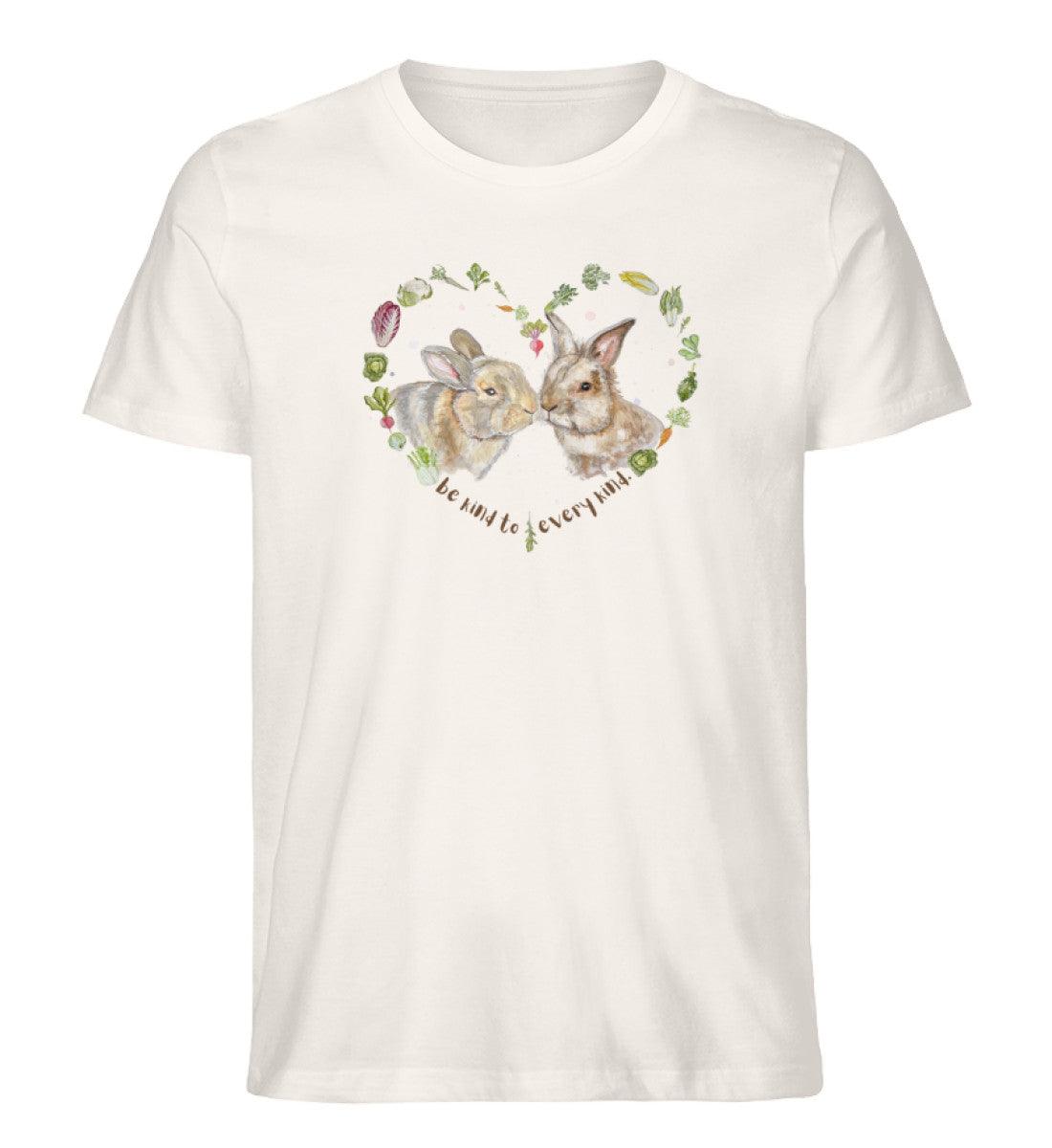 Be kind to every kind Rabbits [Svenja Rakel] - Unisex Organic Shirt - Team Vegan © vegan t shirt