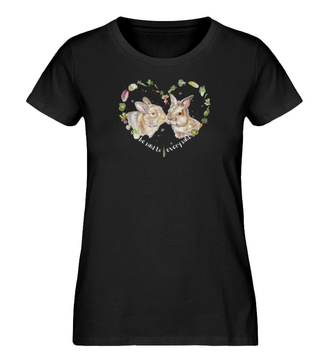 Be kind to every kind Rabbits [Svenja Rakel] - Damen Organic Shirt - Team Vegan © vegan t shirt