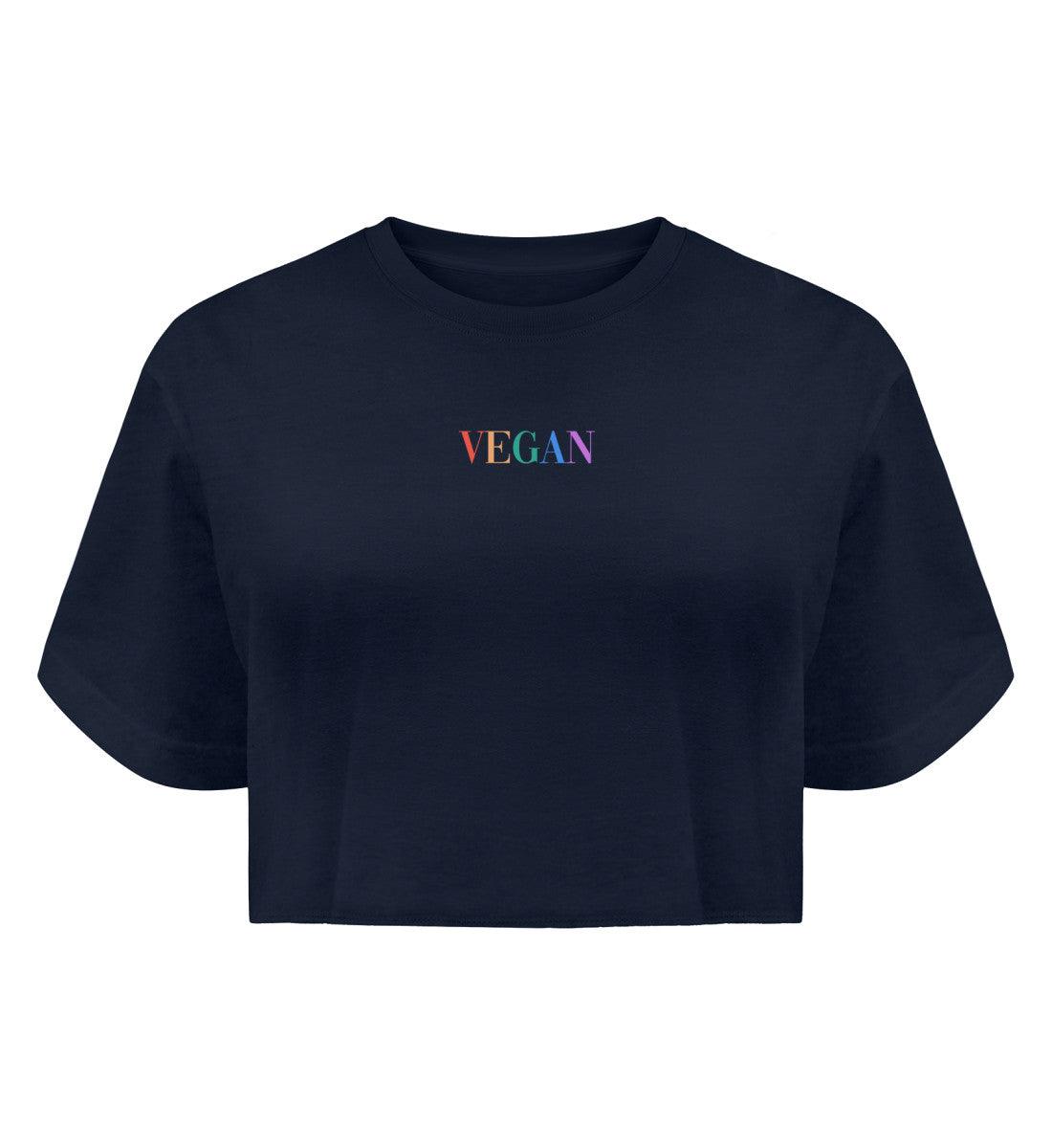 Vegan Vogue - Boyfriend Organic Crop Top - Team Vegan © vegan t shirt