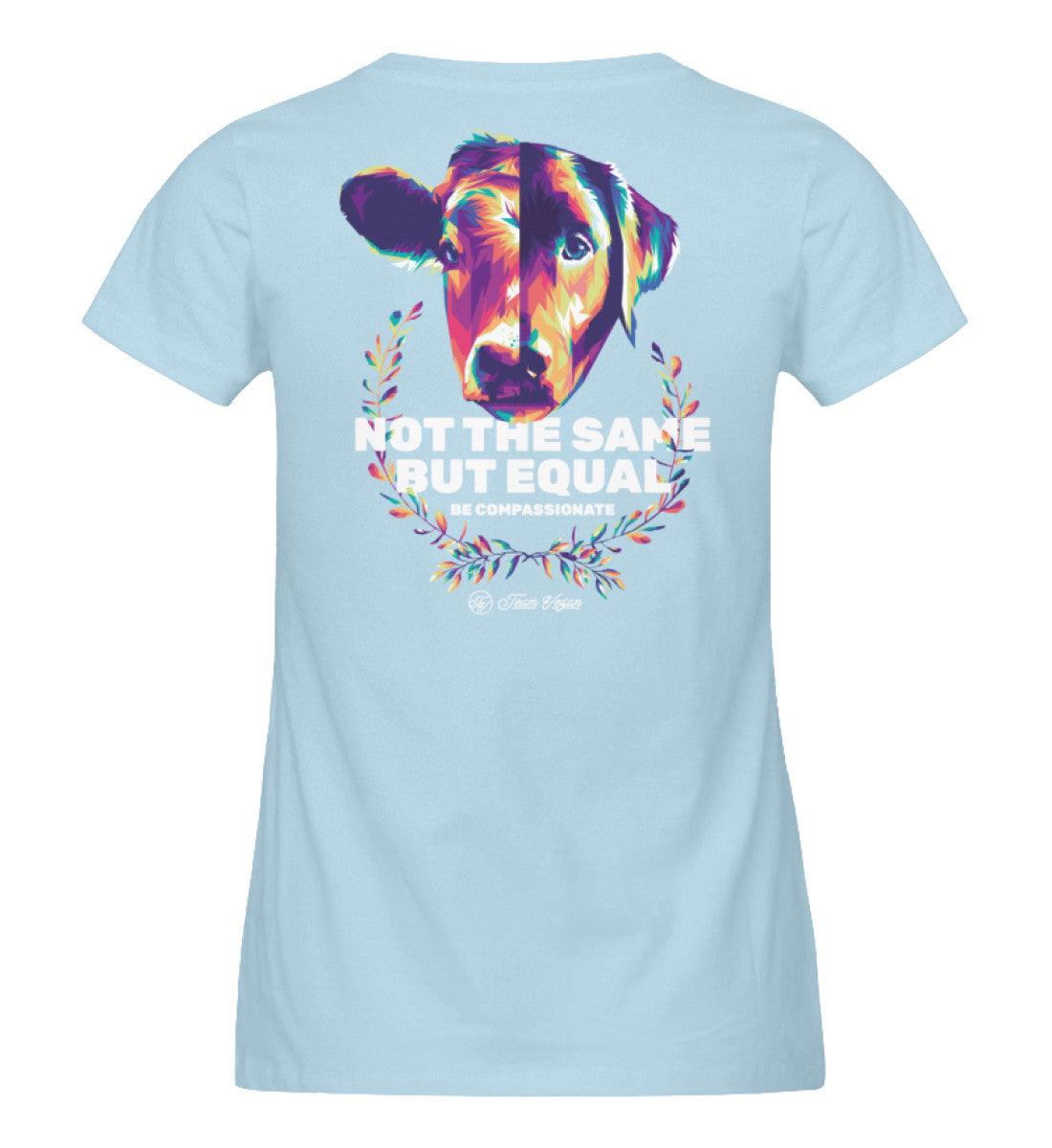 not the same but equal #2 - Damen Organic Shirt - Team Vegan © vegan t shirt