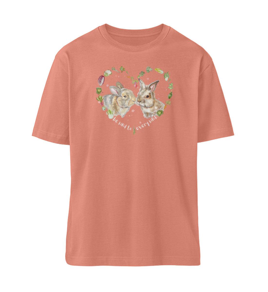 Be kind to every kind Rabbits [Svenja Rakel] - Fuser Relaxed Shirt - Team Vegan © vegan t shirt