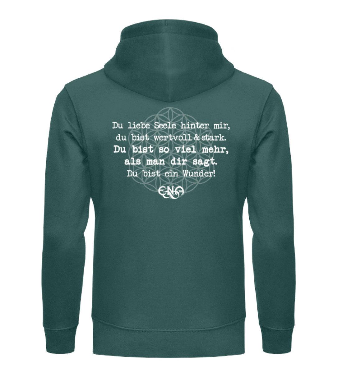 Du liebe Seele hinter mir ... [ENA] - Premium - Unisex Organic Hoodie - Team Vegan © vegan t shirt