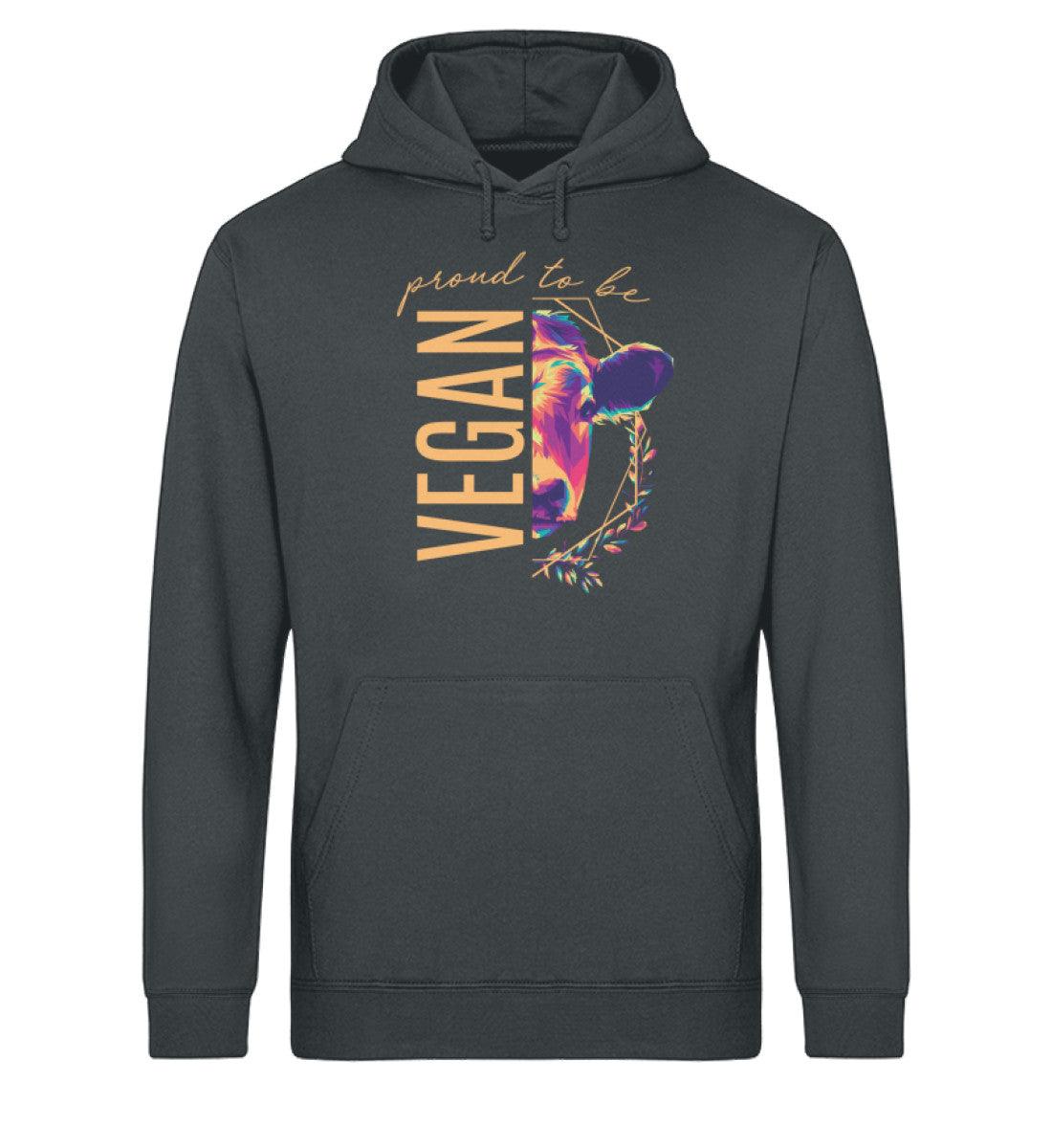 Proud to be vegan - Unisex Organic Hoodie - Team Vegan © vegan t shirt